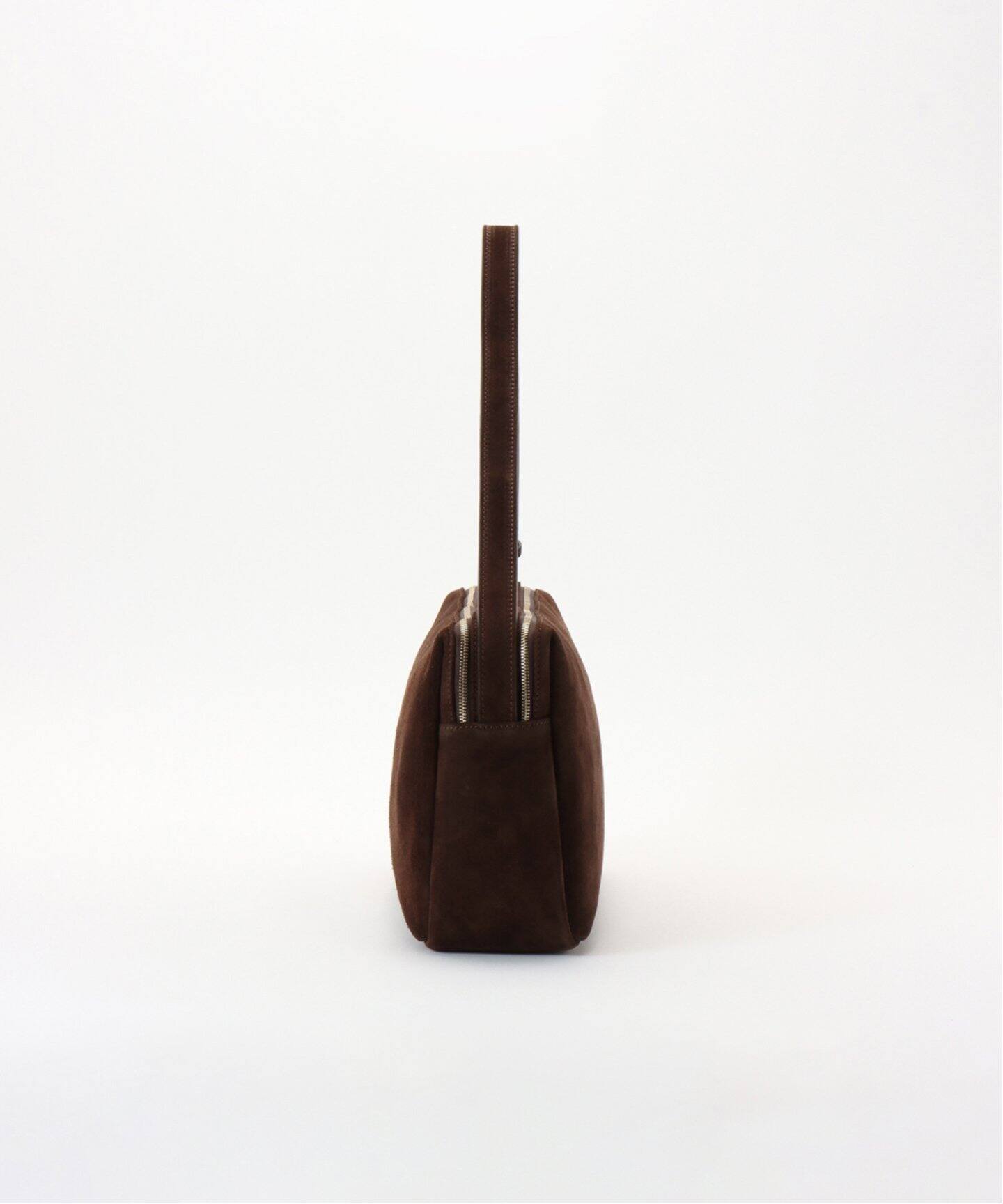 ELLEME/エレメ】Trousse Large Suede Browny（ボストンバッグ