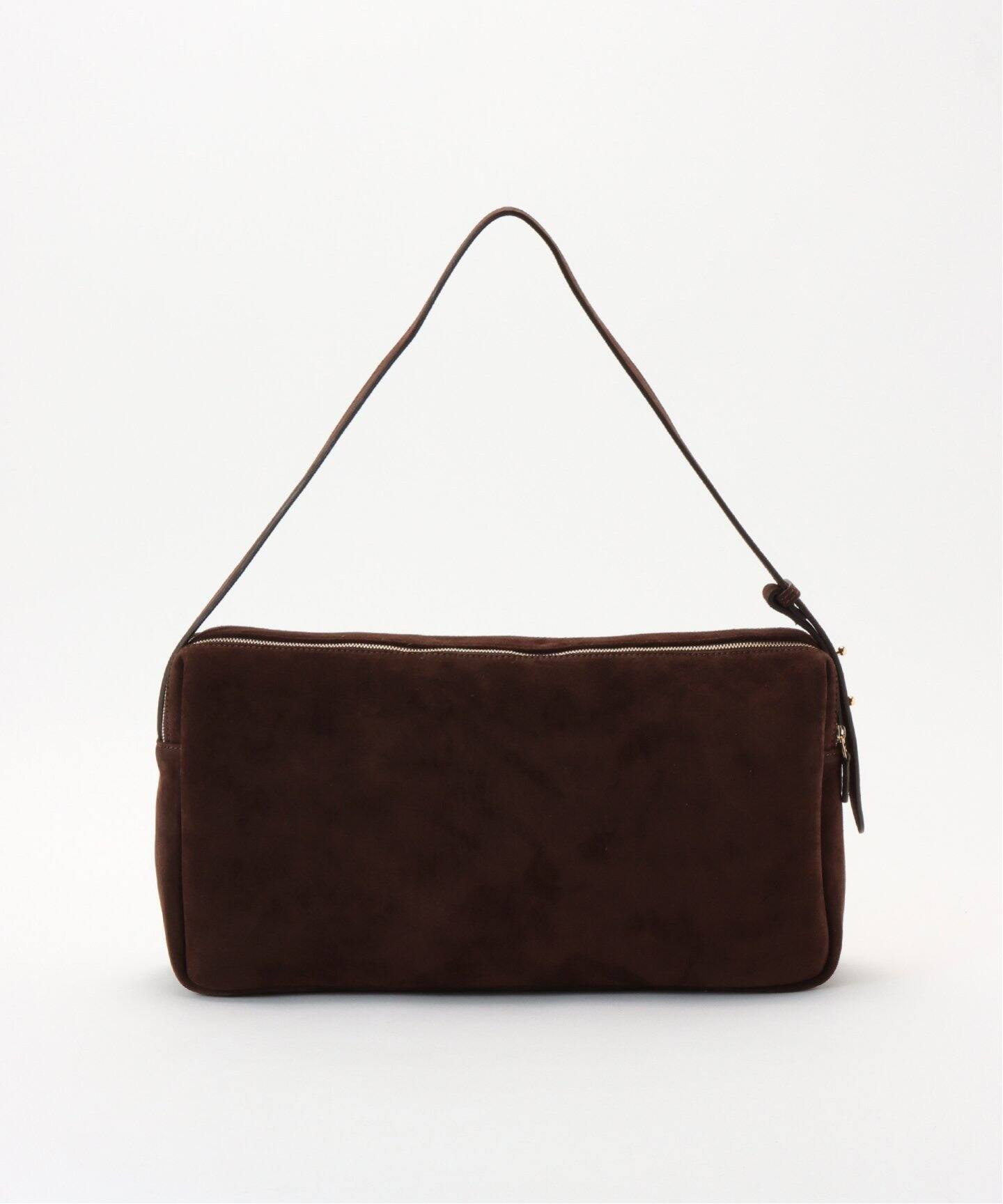 ELLEME/エレメ】Trousse Large Suede Browny（ボストンバッグ