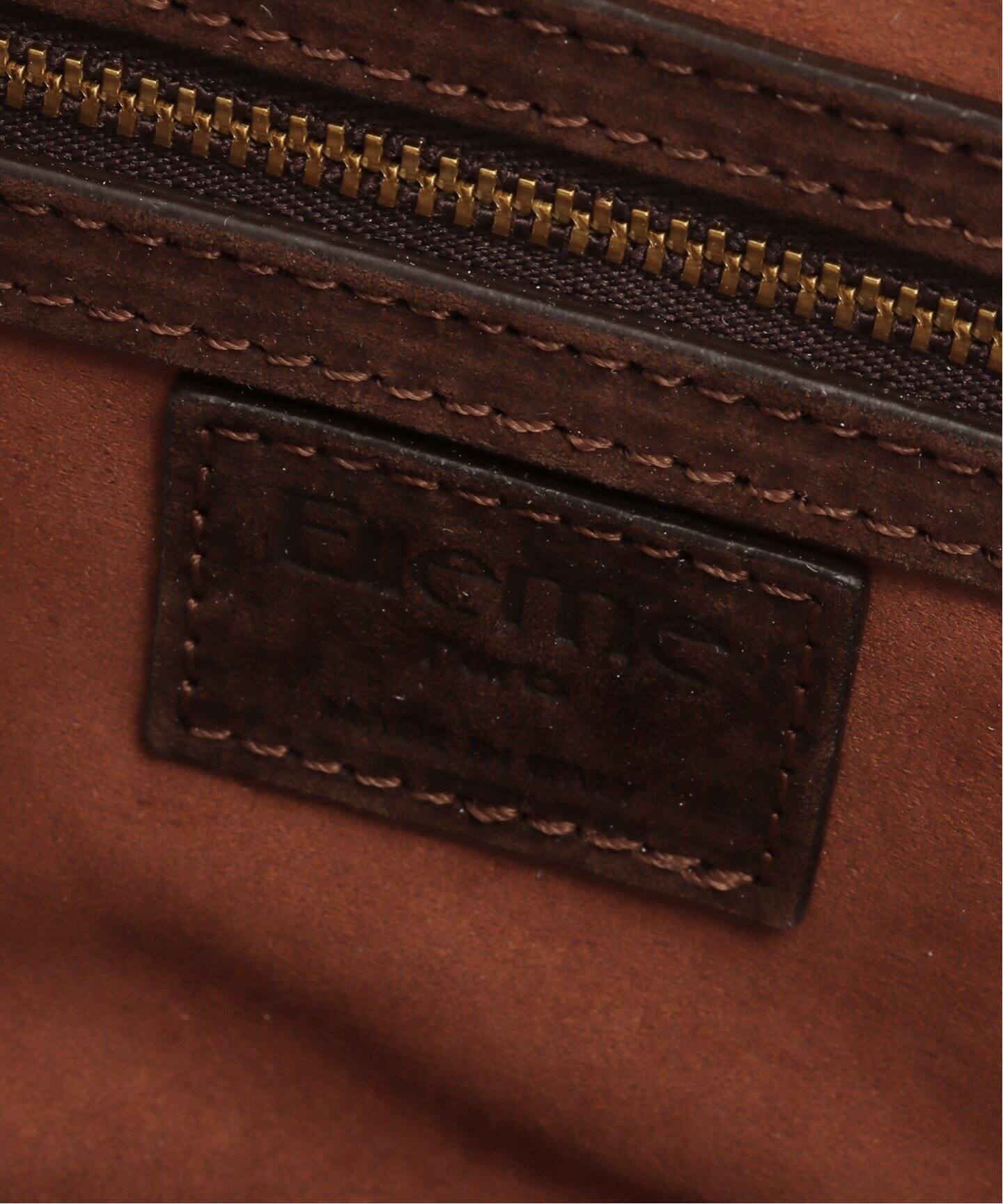 ELLEME/エレメ】Trousse Large Suede Browny（ボストンバッグ