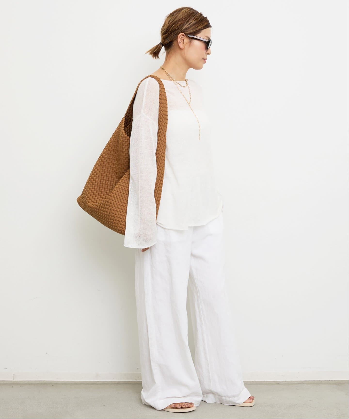 【Naghedi】 Nomad ラージ ホーボー バッグ Nomad Large Hobo | Teak