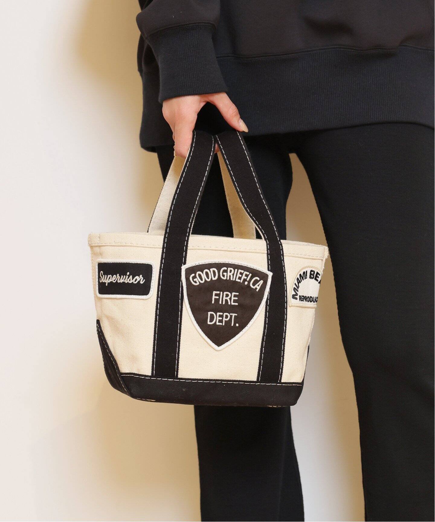 GOOD GRIEF!/グッドグリーフ】 PATCHES TOTE BAG（トートバッグ  