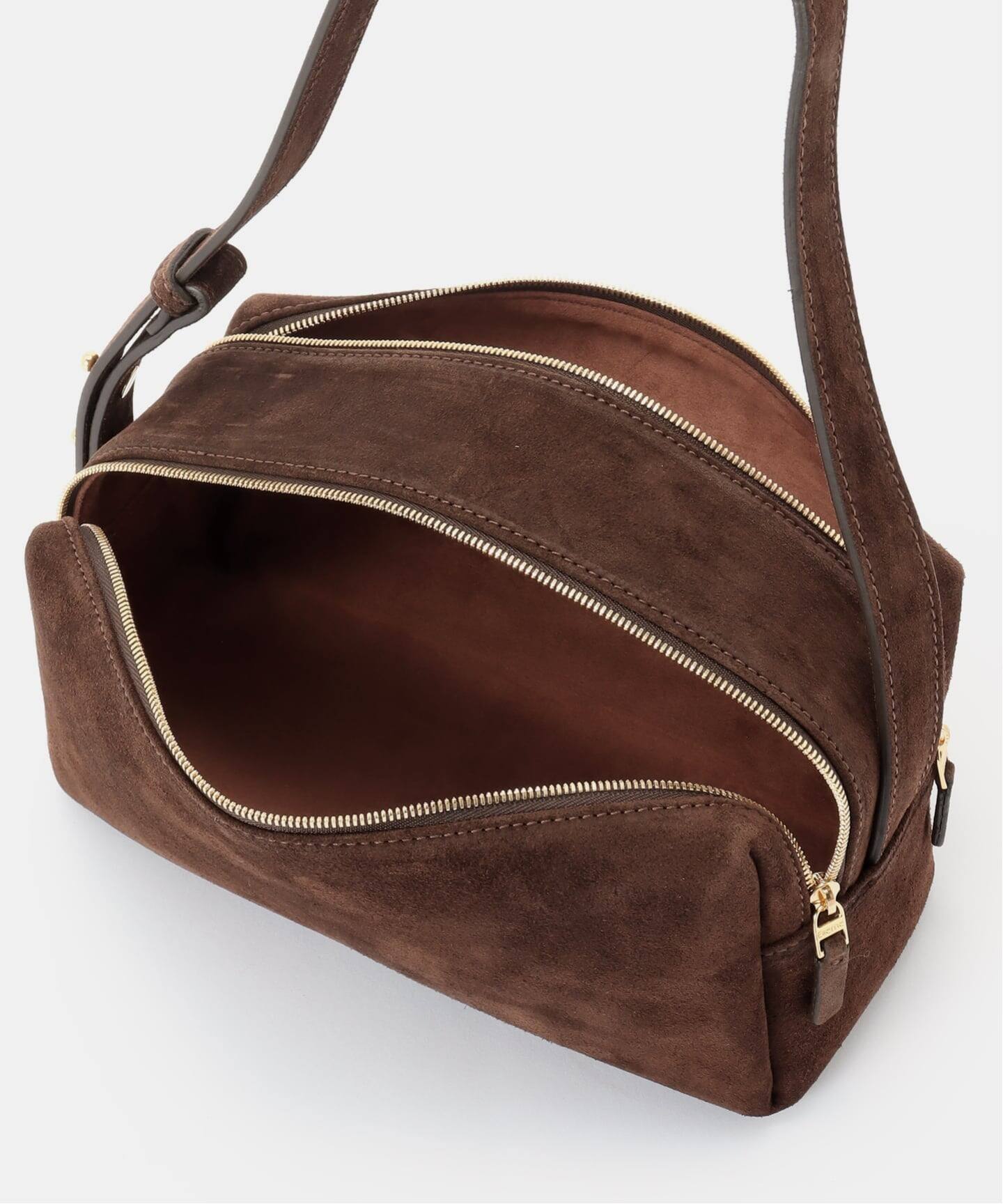 新品Deuxieme Classe ★ELLEME/エレメ★スエードバッグ ELLEME/エレメ】Trousse Large Suede Browny（ボストンバッグ