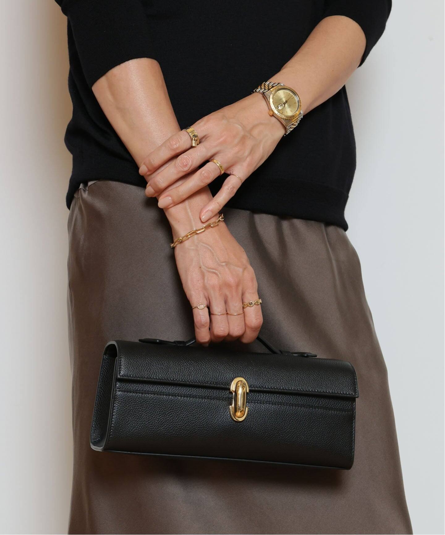 SAVETTE/サヴェット】SLIM SYMMETRY POCHETTE（ハンドバッグ）｜MUSE