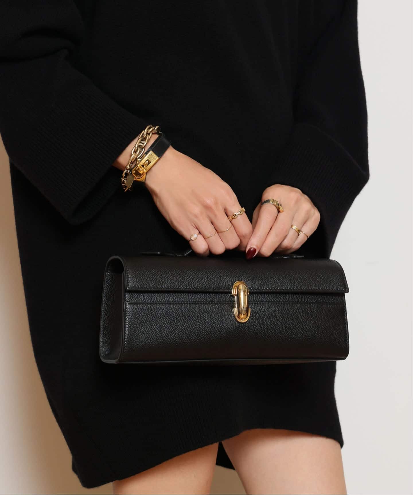 savette サヴェット ハンドバッグ ポーチ SAVETTE/サヴェット】SLIM SYMMETRY POCHETTE（ハンドバッグ）｜MUSE