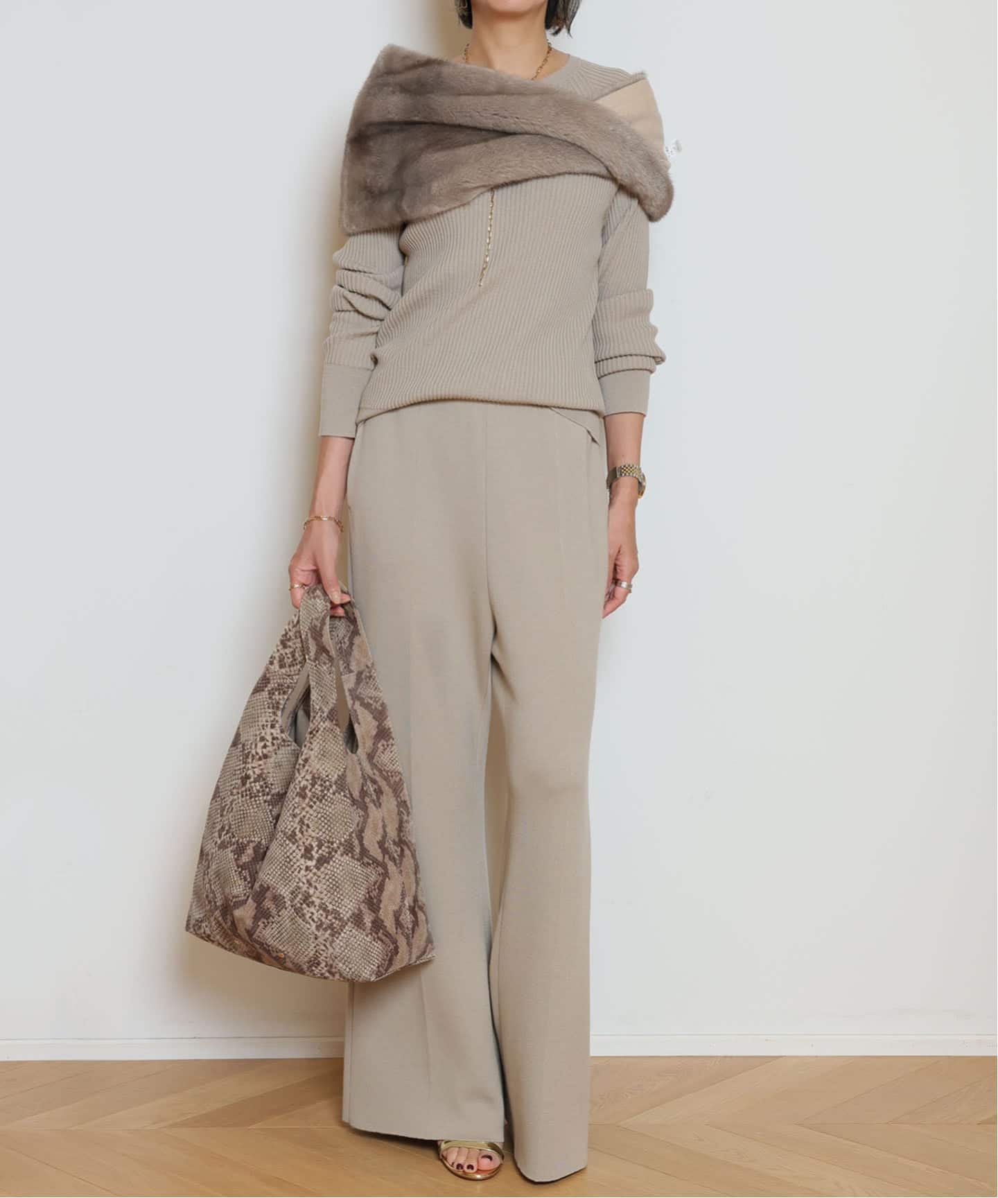 SITA PARANTICA/シータパランティカ】PYTHON PRINT SUEDE バッグ