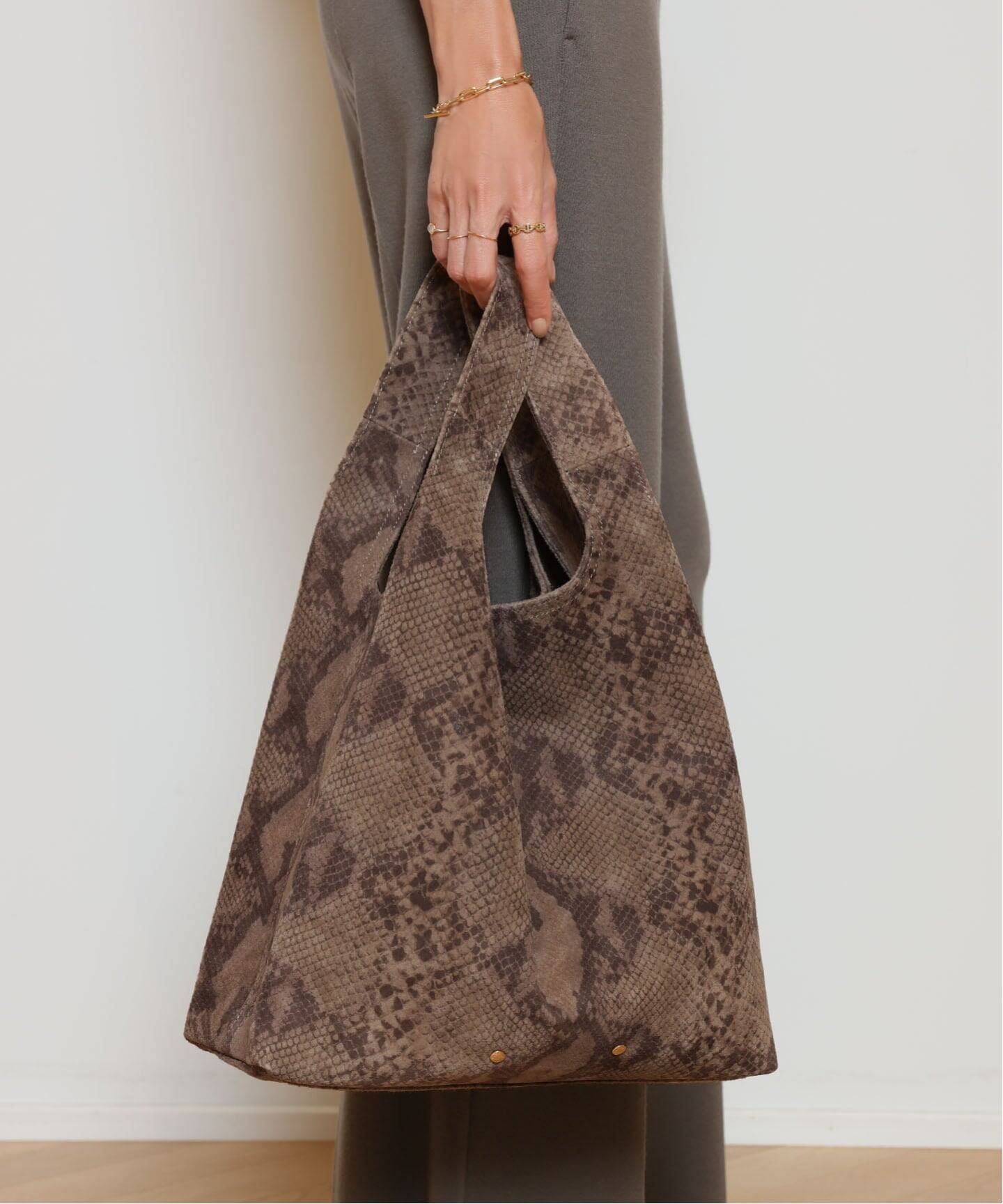 SITA PARANTICA/シータパランティカ】PYTHON PRINT SUEDE バッグ