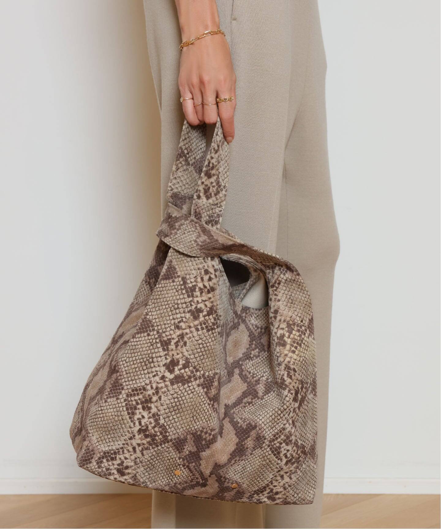 SITA PARANTICA/シータパランティカ】PYTHON PRINT SUEDE バッグ 