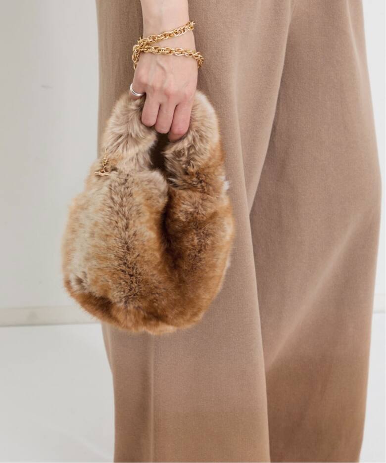 A POINT/アーポワン】 MINI La Faux Fur Bag（ハンドバッグ）｜L 