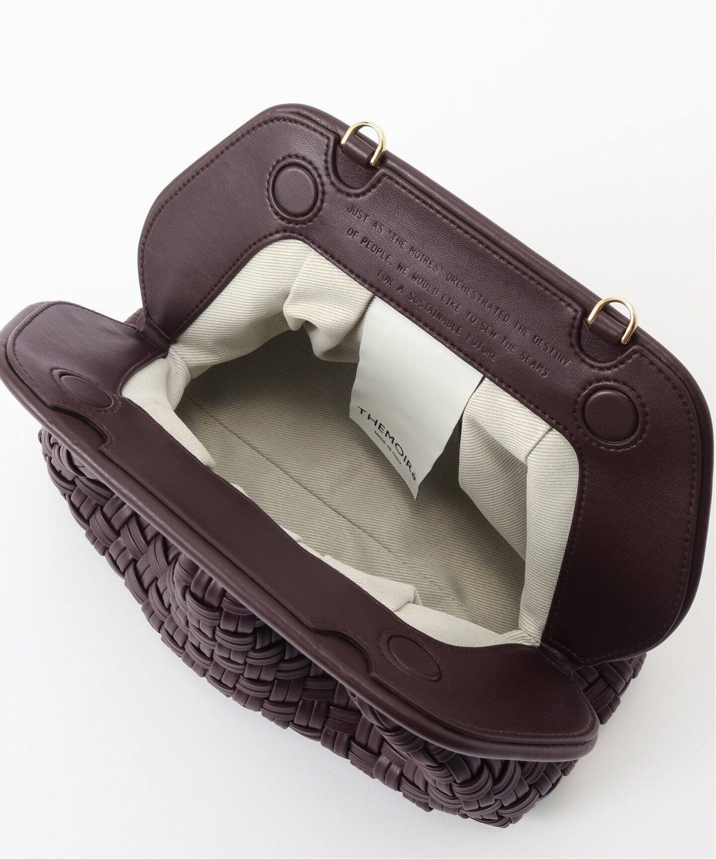THEMOIRE/テモワール】 TIA MICRO WEAVED BAG（クラッチバッグ