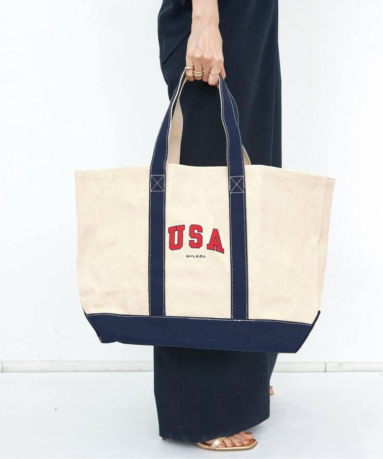 SPORTY&RICH/スポーティアンドリッチ】 USA TOTE BAG（トートバッグ 