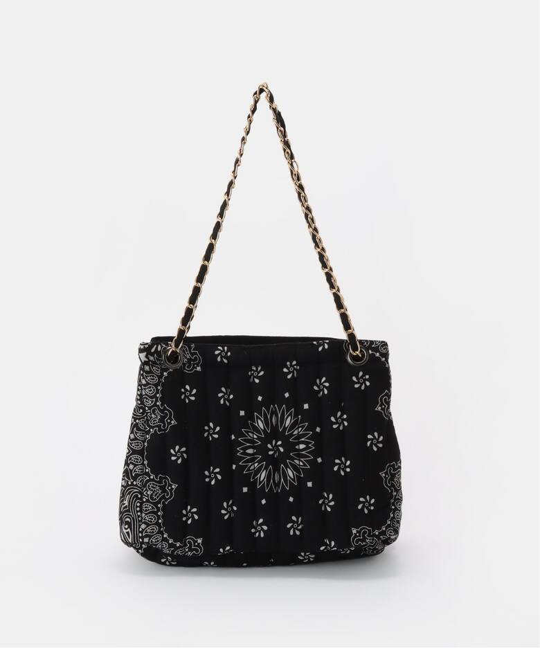 MALUS/マリュス】 Bandana quilting shoulder bag（トートバッグ）｜L 