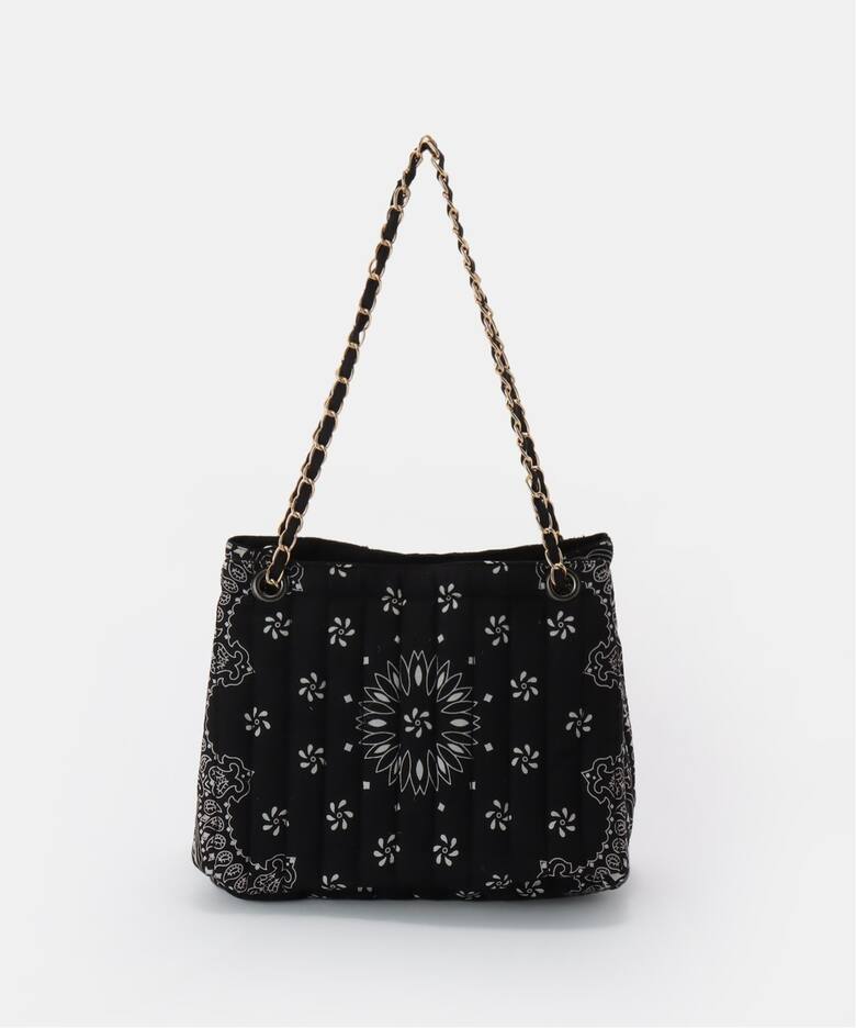 MALUS/マリュス】 Bandana quilting shoulder bag（トートバッグ）｜L 