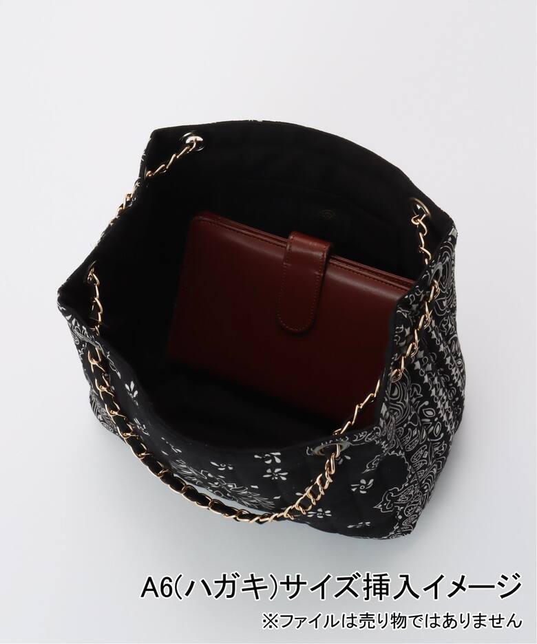 MALUS/マリュス】 Bandana quilting shoulder bag（トートバッグ）｜L 
