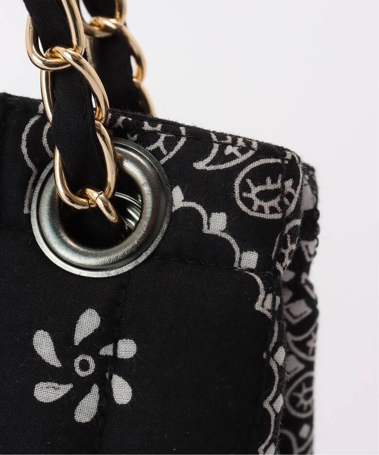 MALUS/マリュス】 Bandana quilting shoulder bag（トートバッグ）｜L 