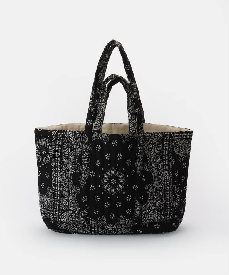 MALUS/マリュス】 Bandana quilting big tote（トートバッグ）｜L 