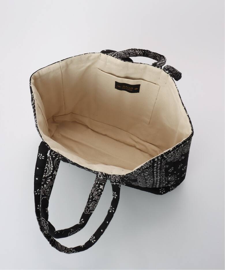 MALUS/マリュス】 Bandana quilting big tote（トートバッグ）｜L 