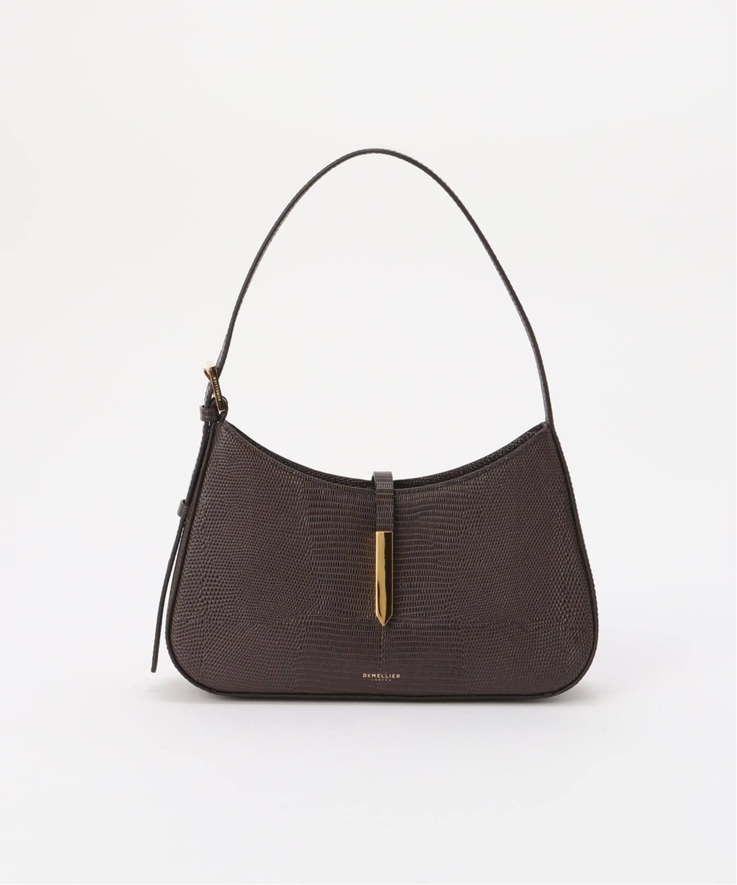 DEMELLIER LONDON/デメリエー ロンドン】 ESPRESSO LIZARD HANDBAG