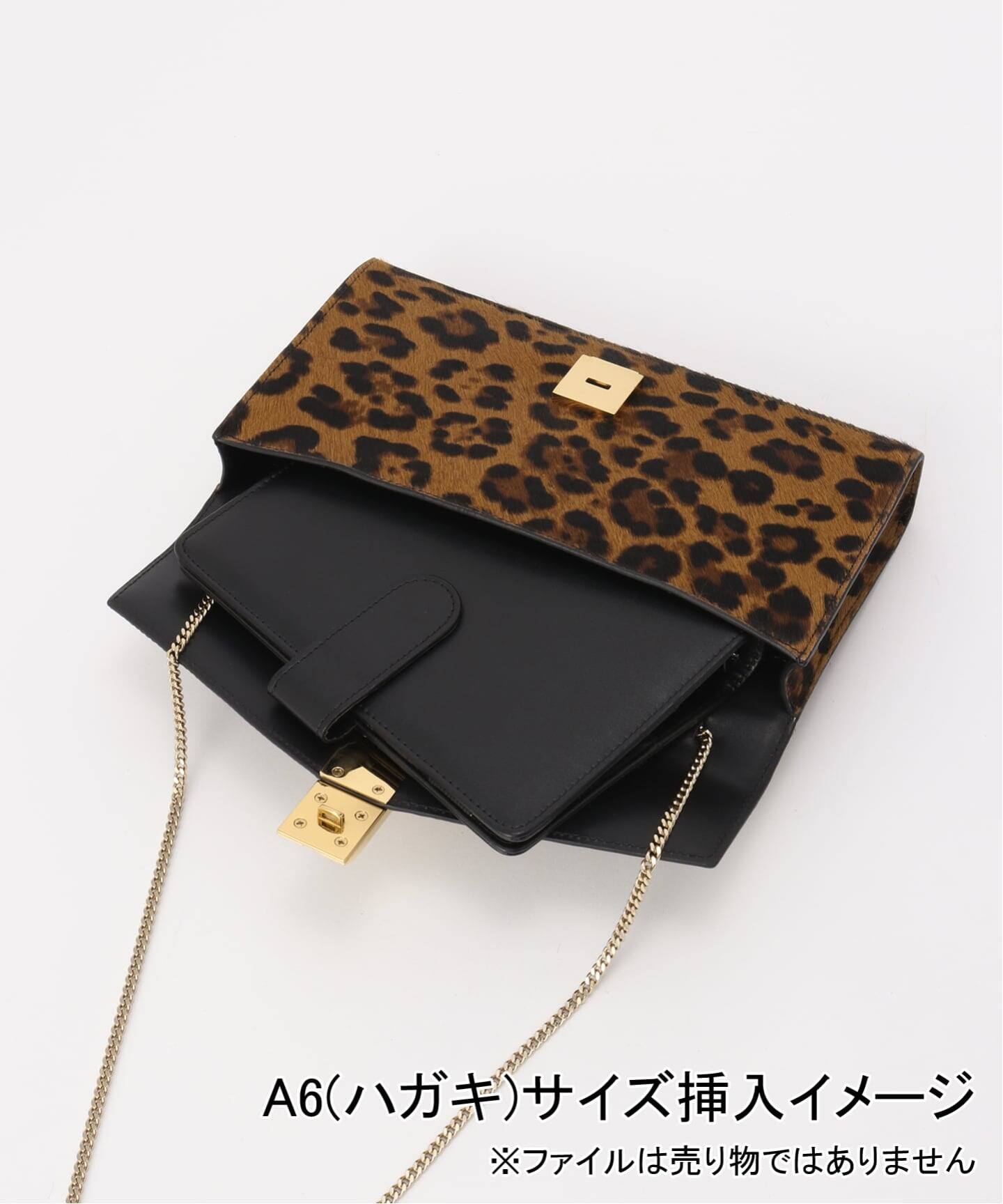 DEMELLIER LONDON/デメリエー ロンドン】 LEOPARD CLUTCH BAG