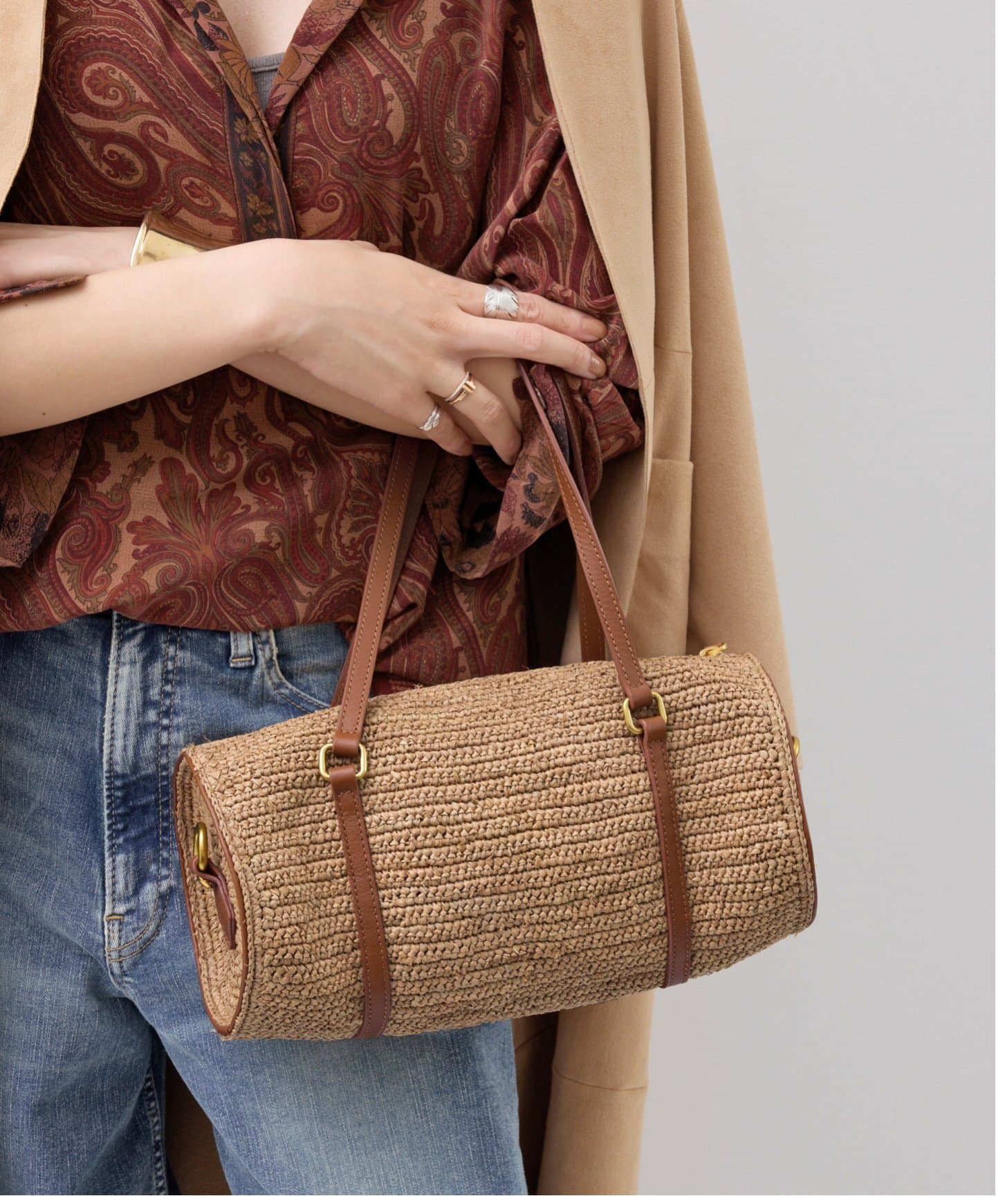 L'Appartement A POINT/アーポワンRAPHIA BAG