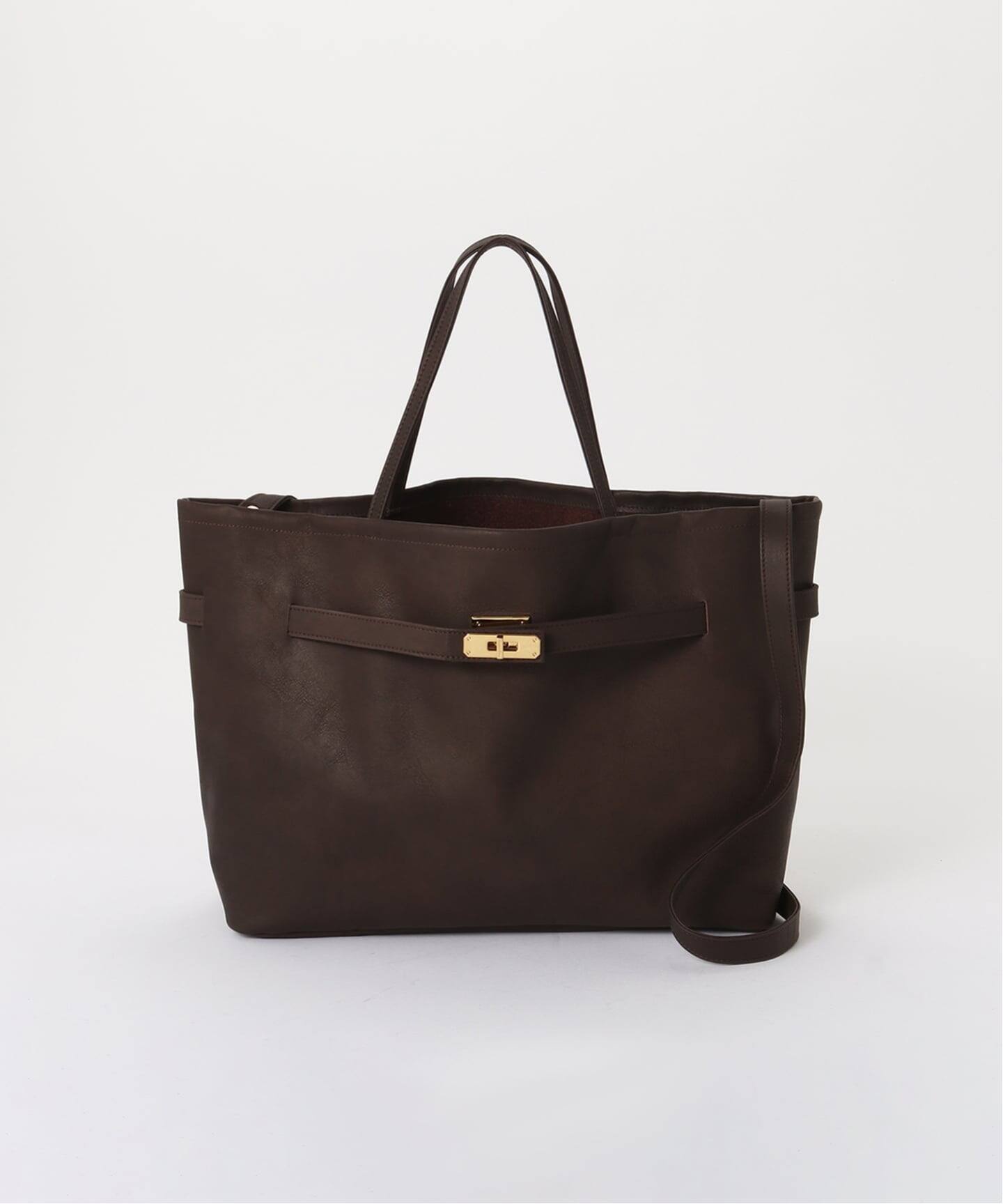 SITA PARANTICAバッグ　ブラウン　ストラップ付 SITA PARANTICA/シータ パランティカ】 BAG with STRAP（トートバッグ