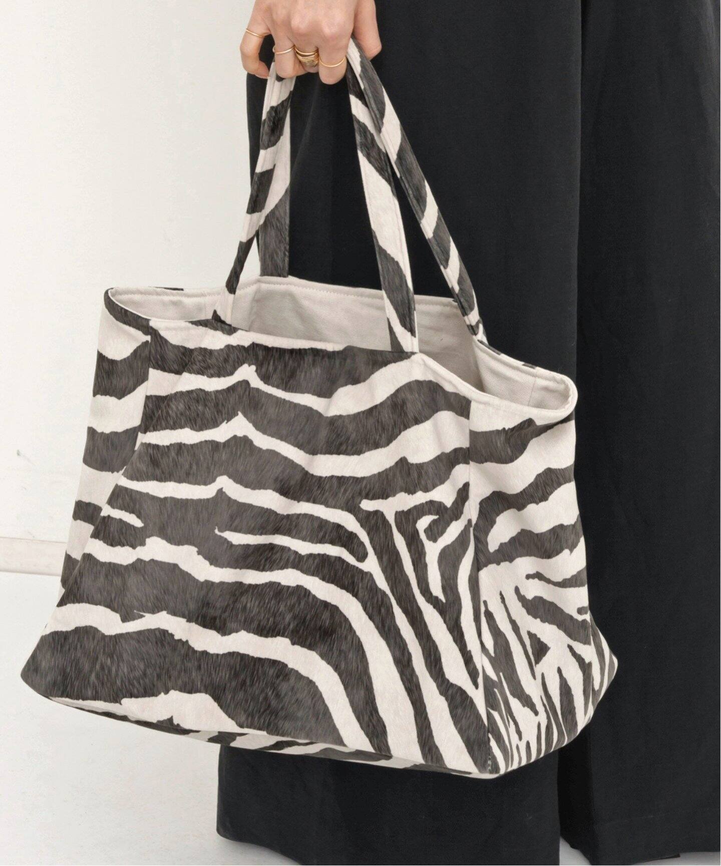 別注 バザール アトリエ サブロンZEBRA TOTE BAG