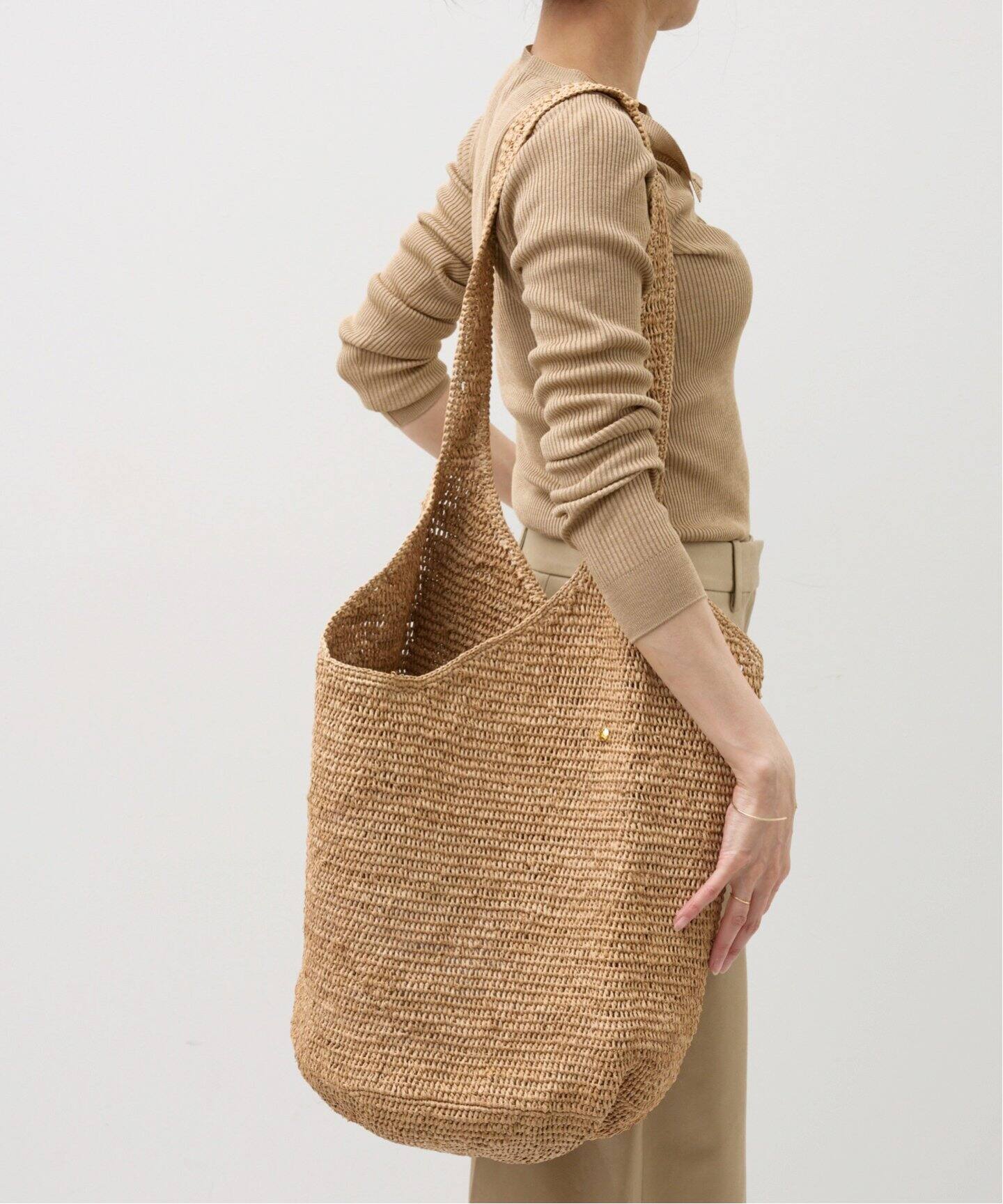 SUN AND GREEN/サン アンド グリーン】 BAG MEDIUM（かごバッグ）｜L  