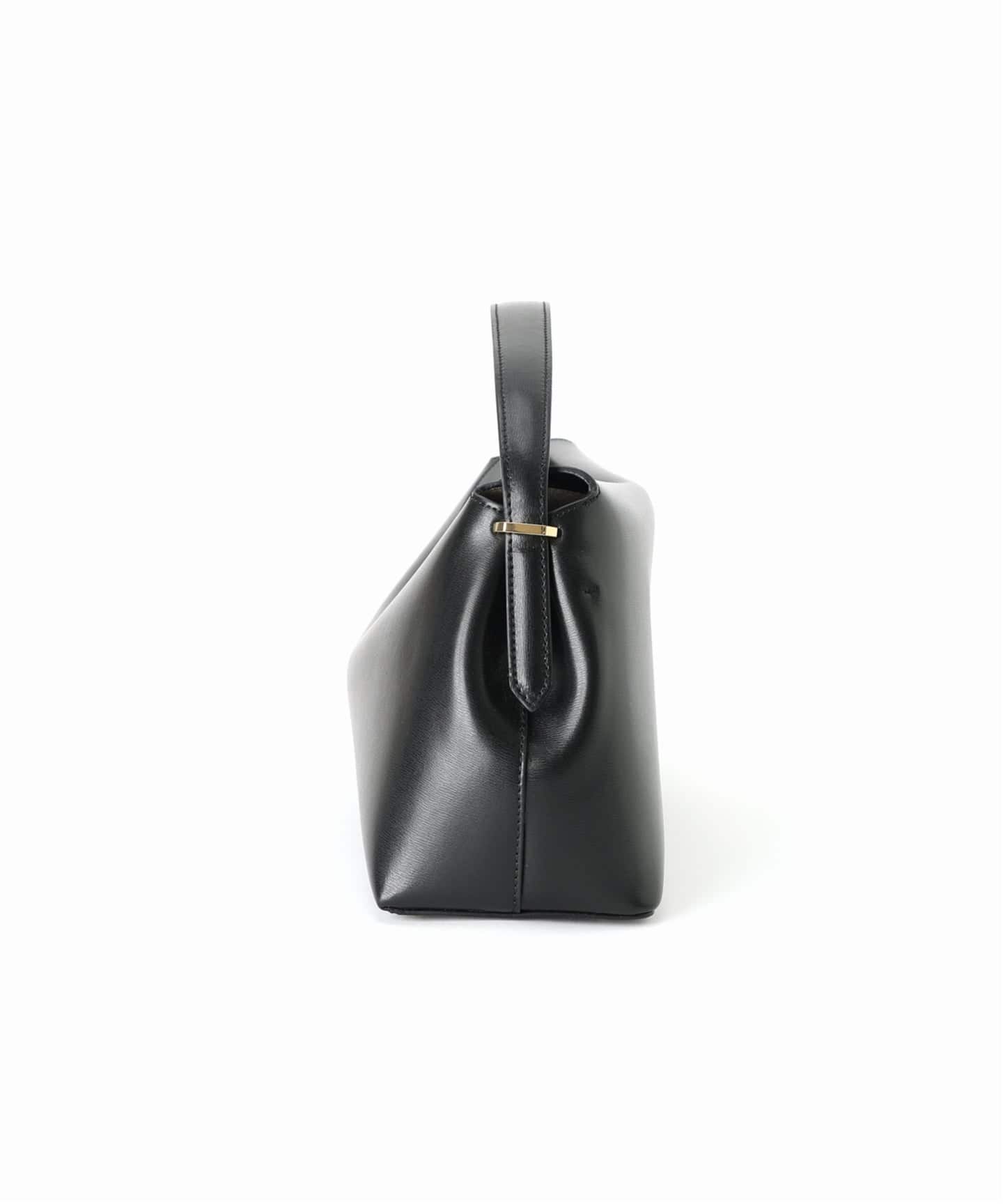 【TOTEME】Tロックポニーヘアトップハンドル 上質な逸品 TOTEME】T-Lock トップ ハンドル スムースレザー バッグ (toteme