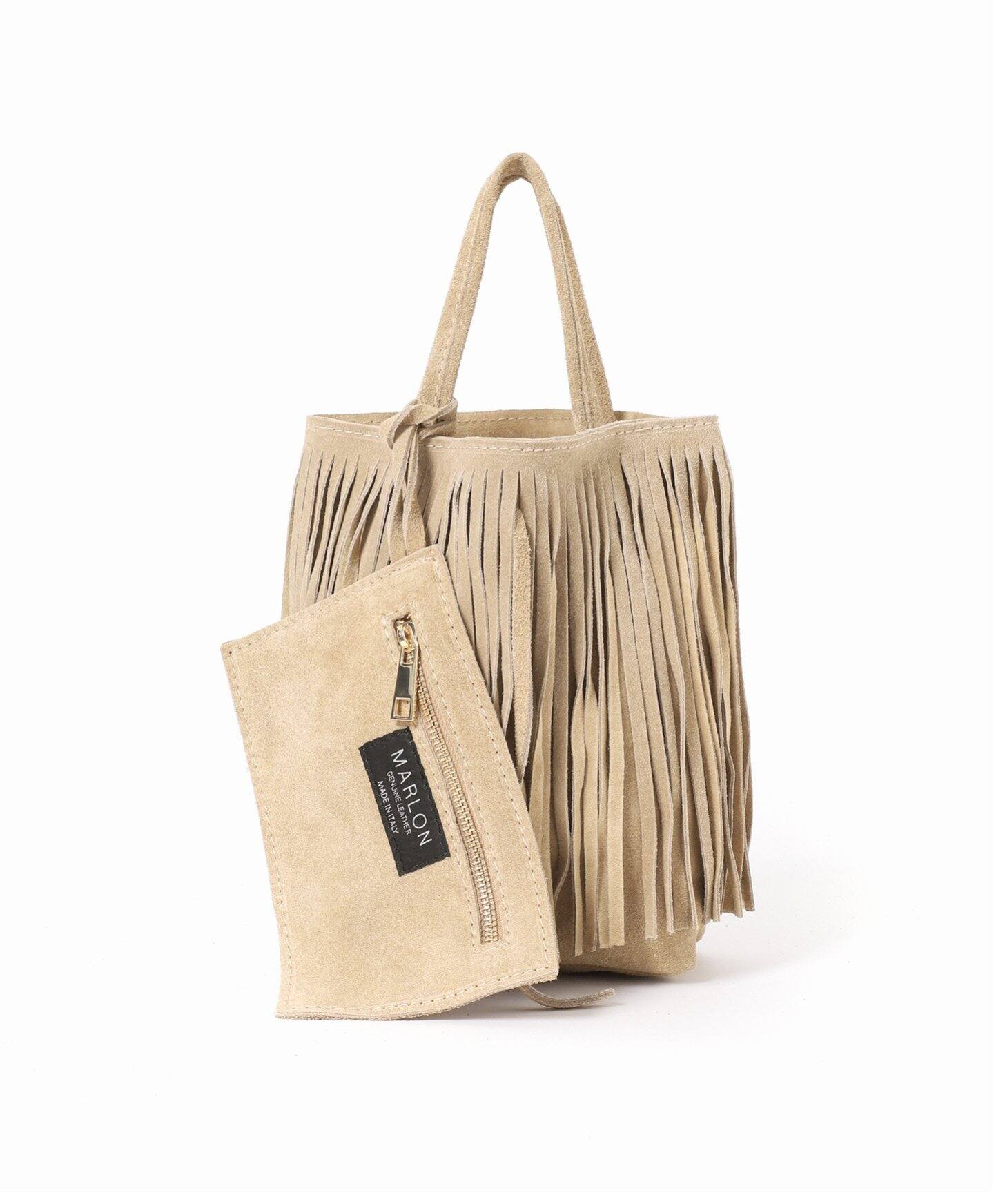 MARLON　スエードショッピングバッグ　THIRD MAGAZINE MARLON/マーロン】Suede fringe BAG（ハンドバッグ）｜AP STUDIO