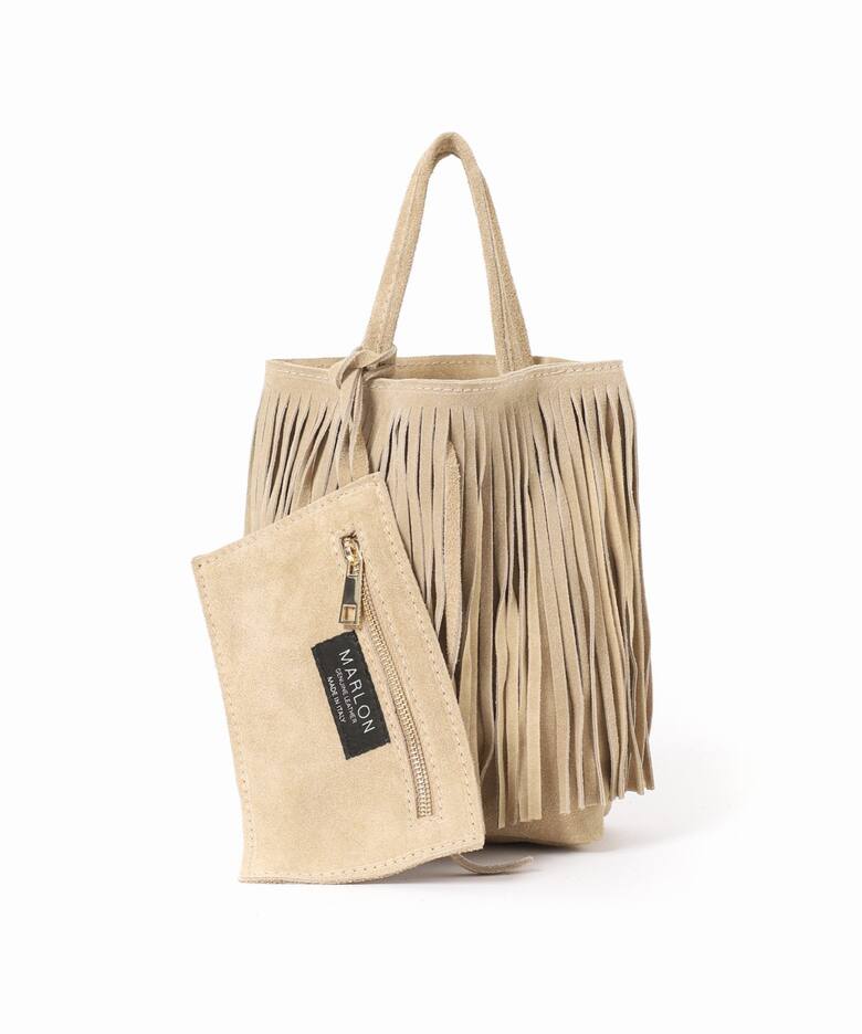 MARLON/マーロン】Suede fringe BAG（ハンドバッグ）｜AP STUDIO  