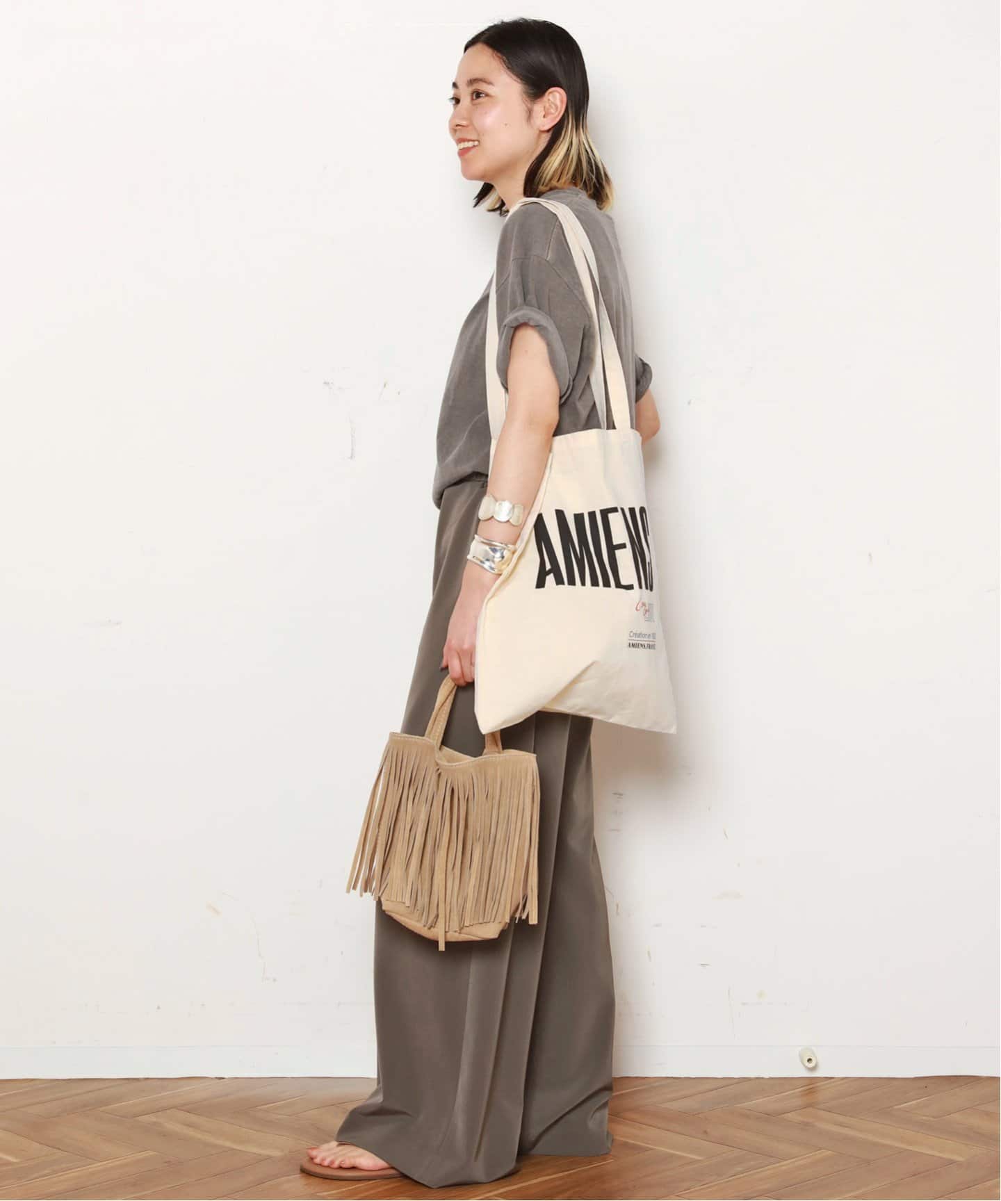 大人気！まとめ一覧 La Hutte/ラ ユット】AMIENS Logo tote bag（トートバッグ）｜AP バッグ