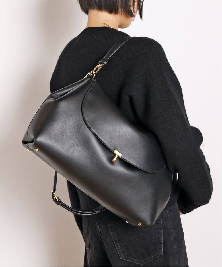 TOTEME/トーテム】T-LOCK LEATHER SATCHEL（ハンドバッグ）｜AP STUDIO 
