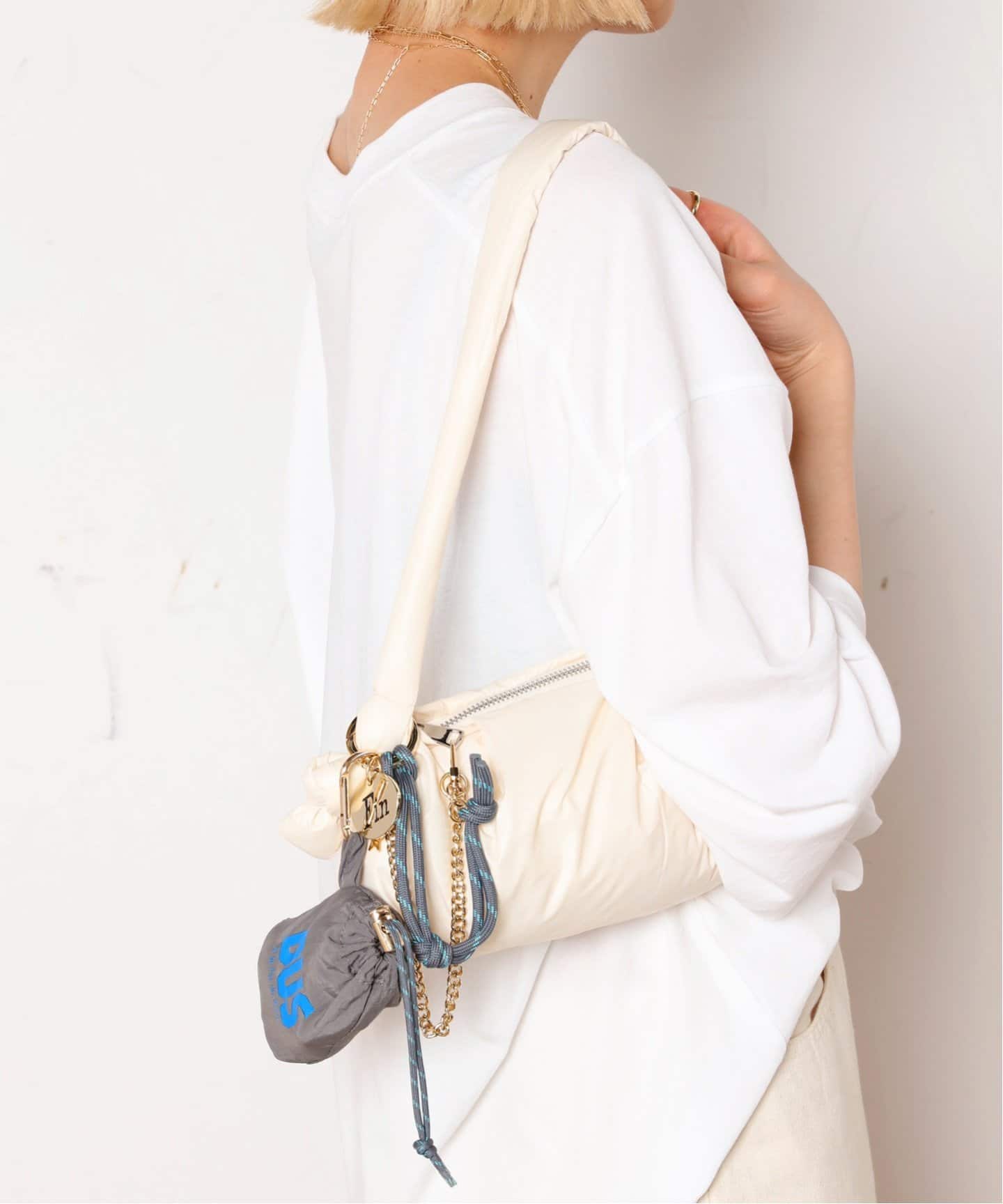SKIN/スキン 別注フォルダブルパッカブルトートwithチャーム SKIN/スキン】別注フォルダブルパッカブルトートwithチャーム