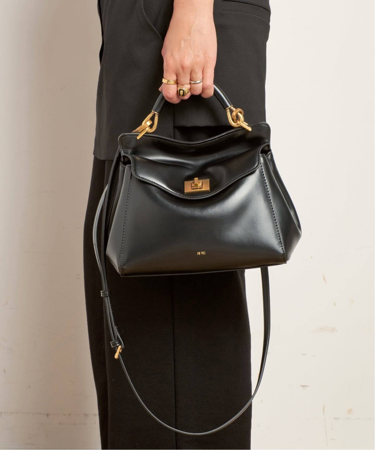 JW PEI / ジェイダブリュー ペイ】Lucia Classic Top Handbag(BLK 