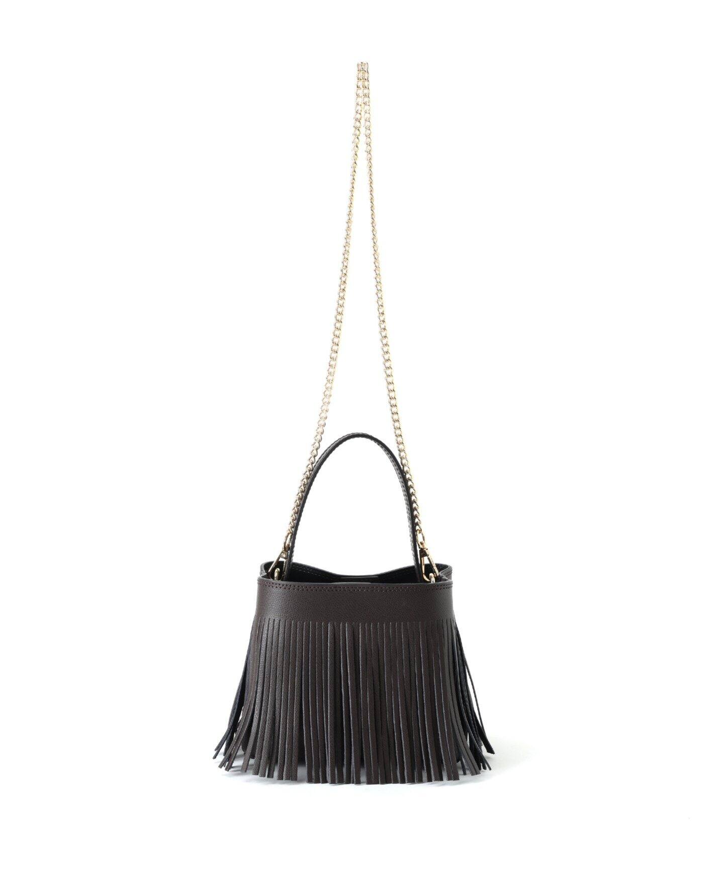 AULENTTI/オウレンティ】別注フリンジチェーンバッグ（ハンドバッグ  