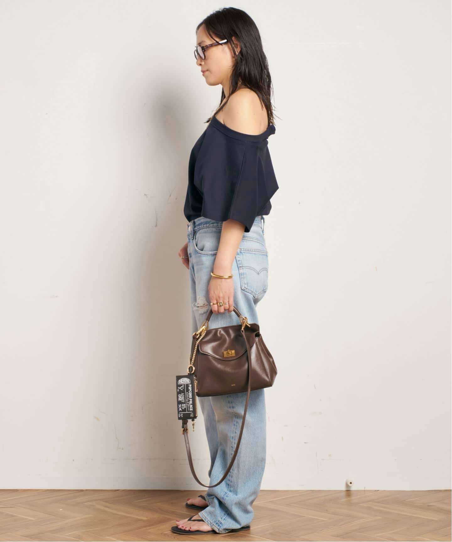 JW PEI / ジェイダブリュー ペイ】Lucia Classic Top Handbag(BRN