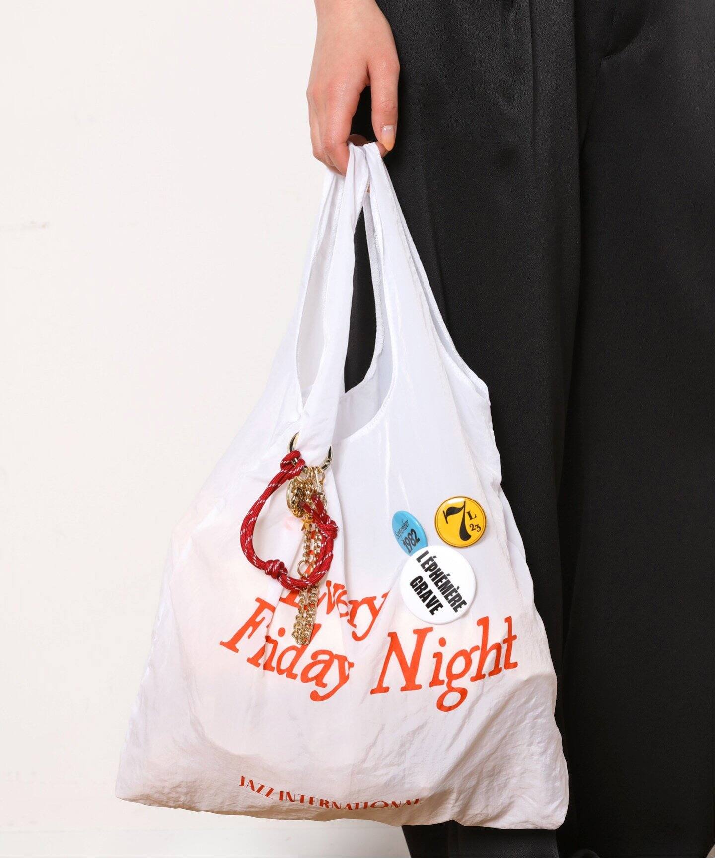 SKIN/スキン】別注フォルダブルパッカブルトートwithチャーム（トート  