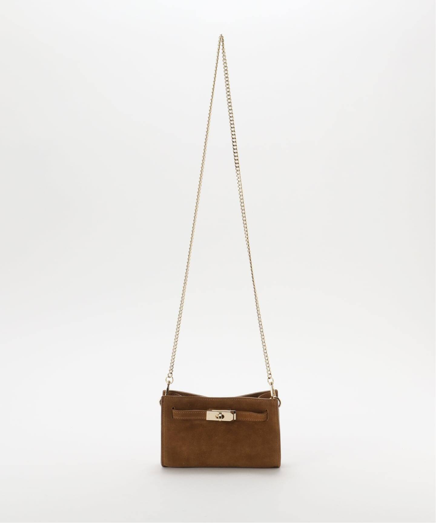 AULENTTI/オウレンティ スウェード2WAYショルダーバッグ（ショルダー