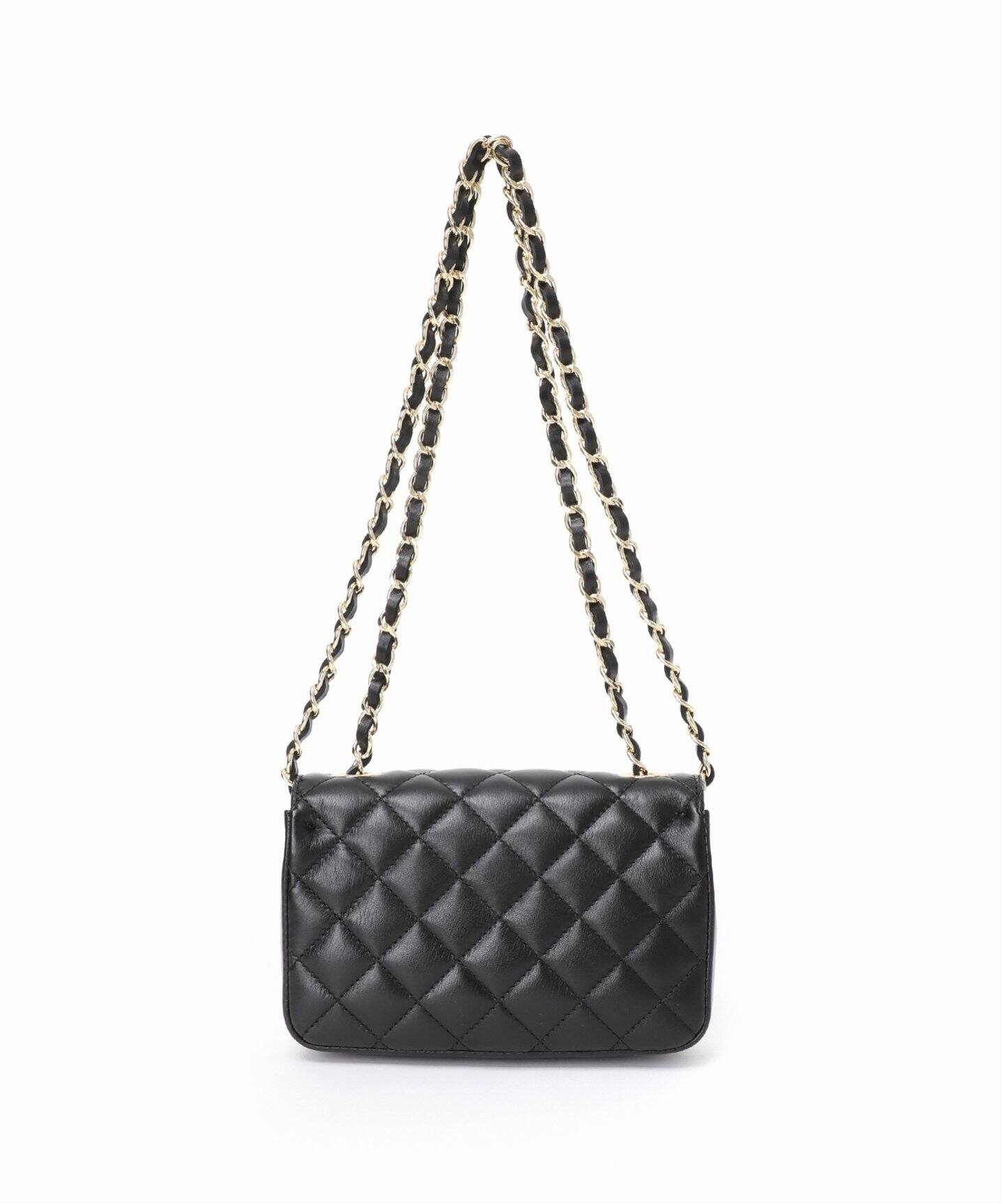 【日本未発売韓国】STERLY キルティング Crossbag navy 予約》AULENTTI/オウレンティ キルティング チェーン ショルダー