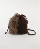 T.S.L/ティーエスエル フェイクファー巾着バッグ