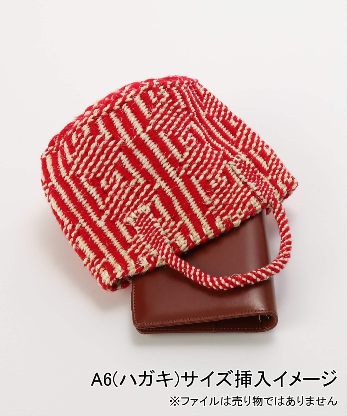 AFRICAN SQUARE/アフリカンスクエア アクリルサイザルバッグ S