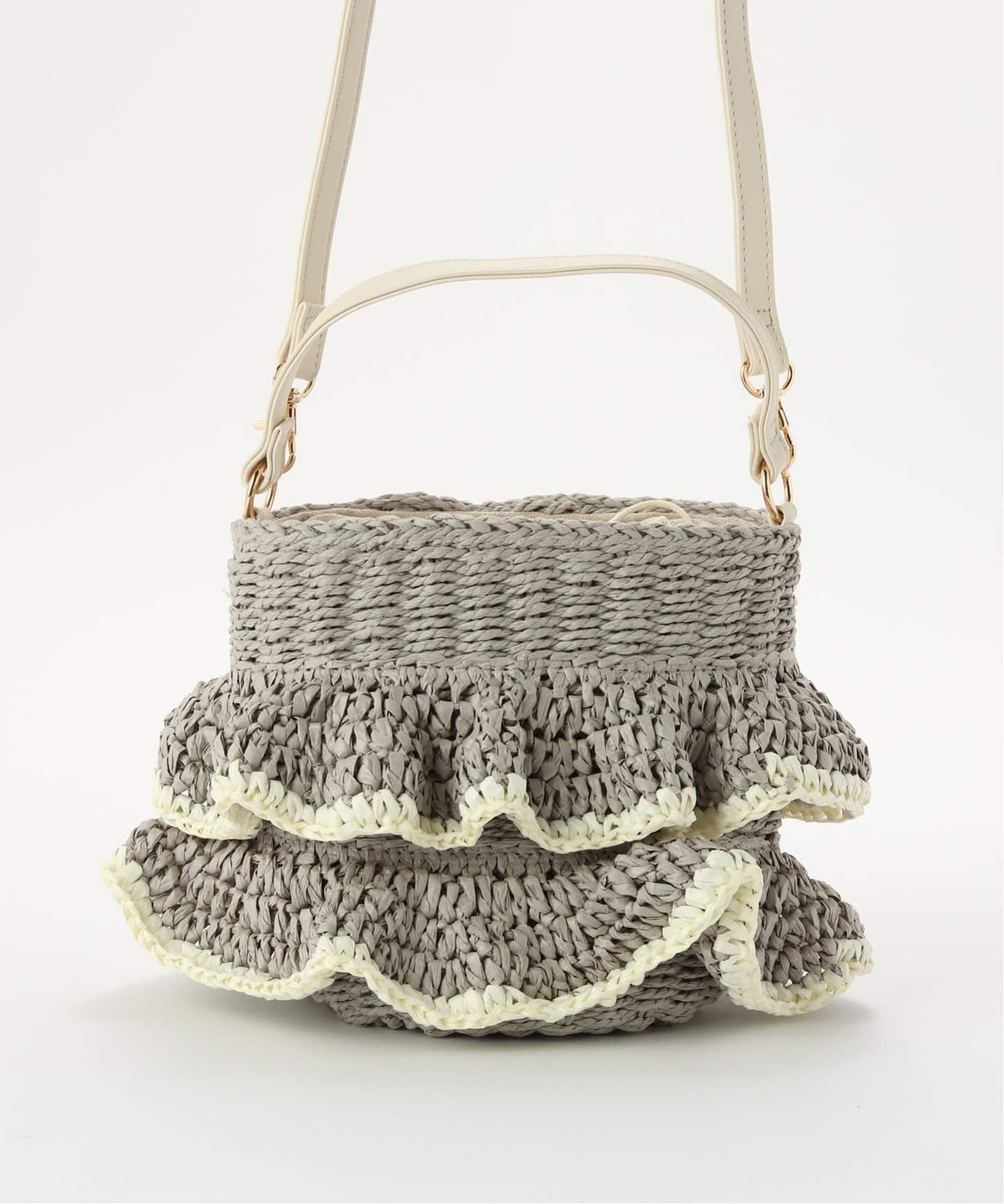 pepeプラカゴ MIAN/ミアン ペーパーフリルカゴBAG（かごバッグ）｜B.C STOCK