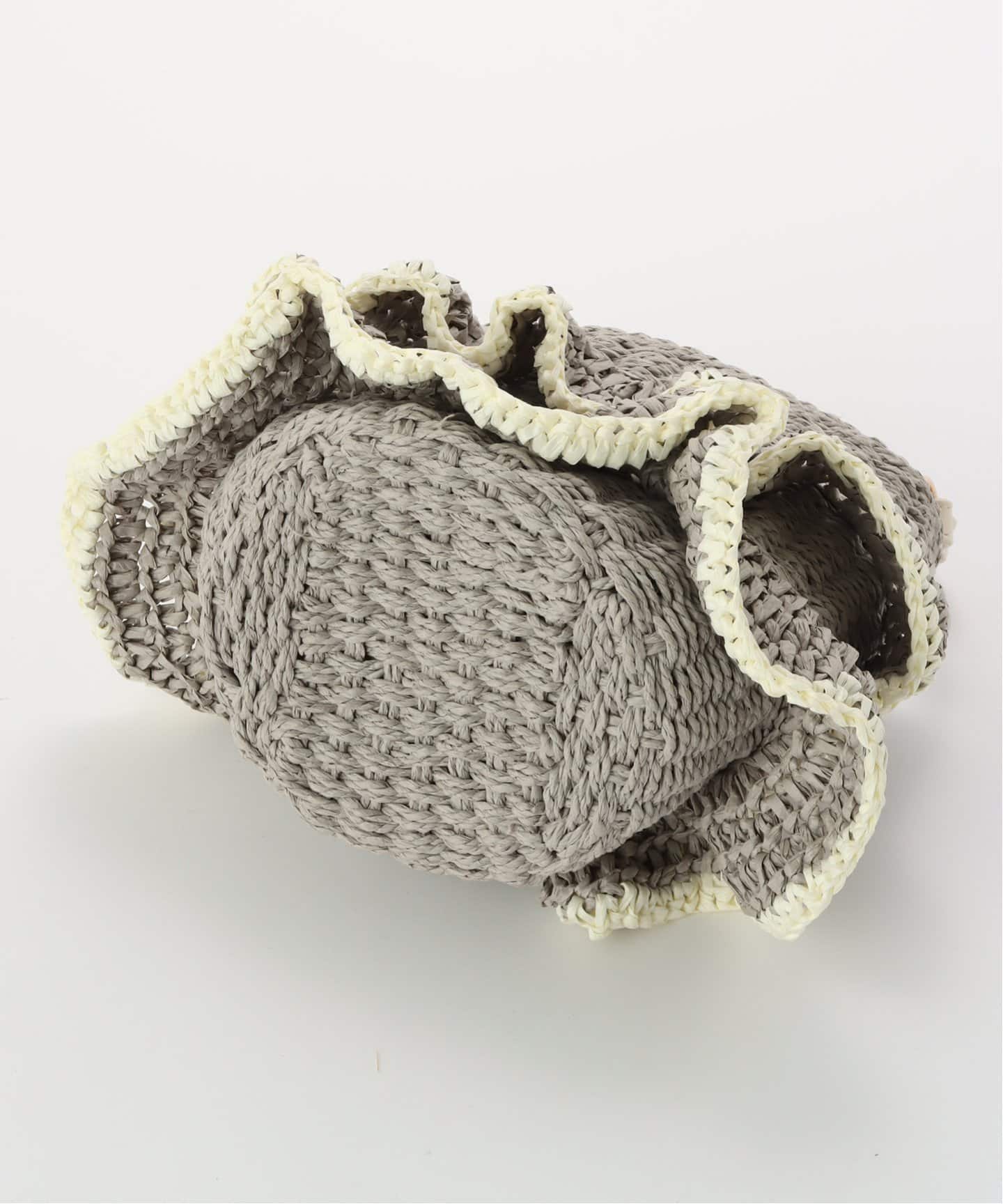MIAN/ミアン ペーパーフリルカゴBAG（かごバッグ）｜B.C STOCK