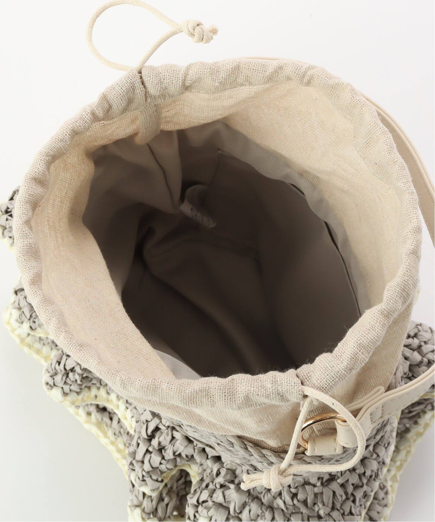 MIAN/ミアン ペーパーフリルカゴBAG（かごバッグ）｜B.C STOCK（ベー