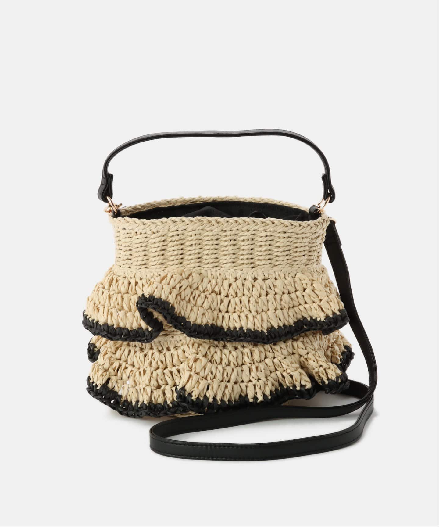 MIAN/ミアン ペーパーフリルカゴBAG