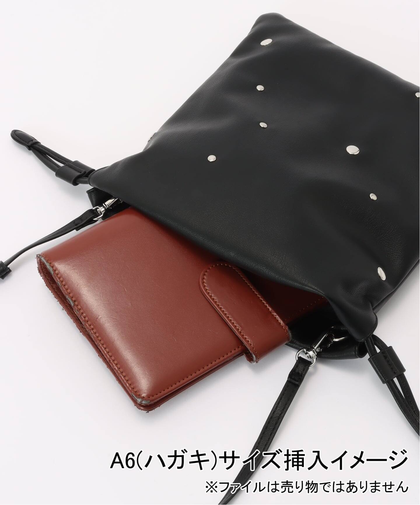 ランダムスタッズ巾着バッグ（ハンドバッグ）｜B.C STOCK（ベーセー