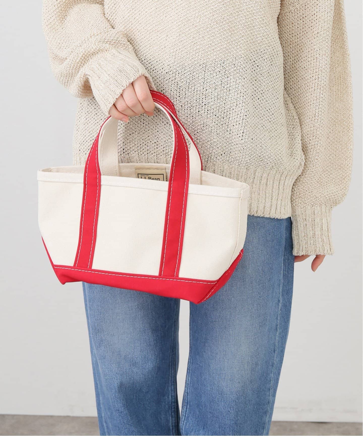 赤と白の帆 and Tote Boat Zip Top (エルエルビーン)Boat ボート・アンド Tote
