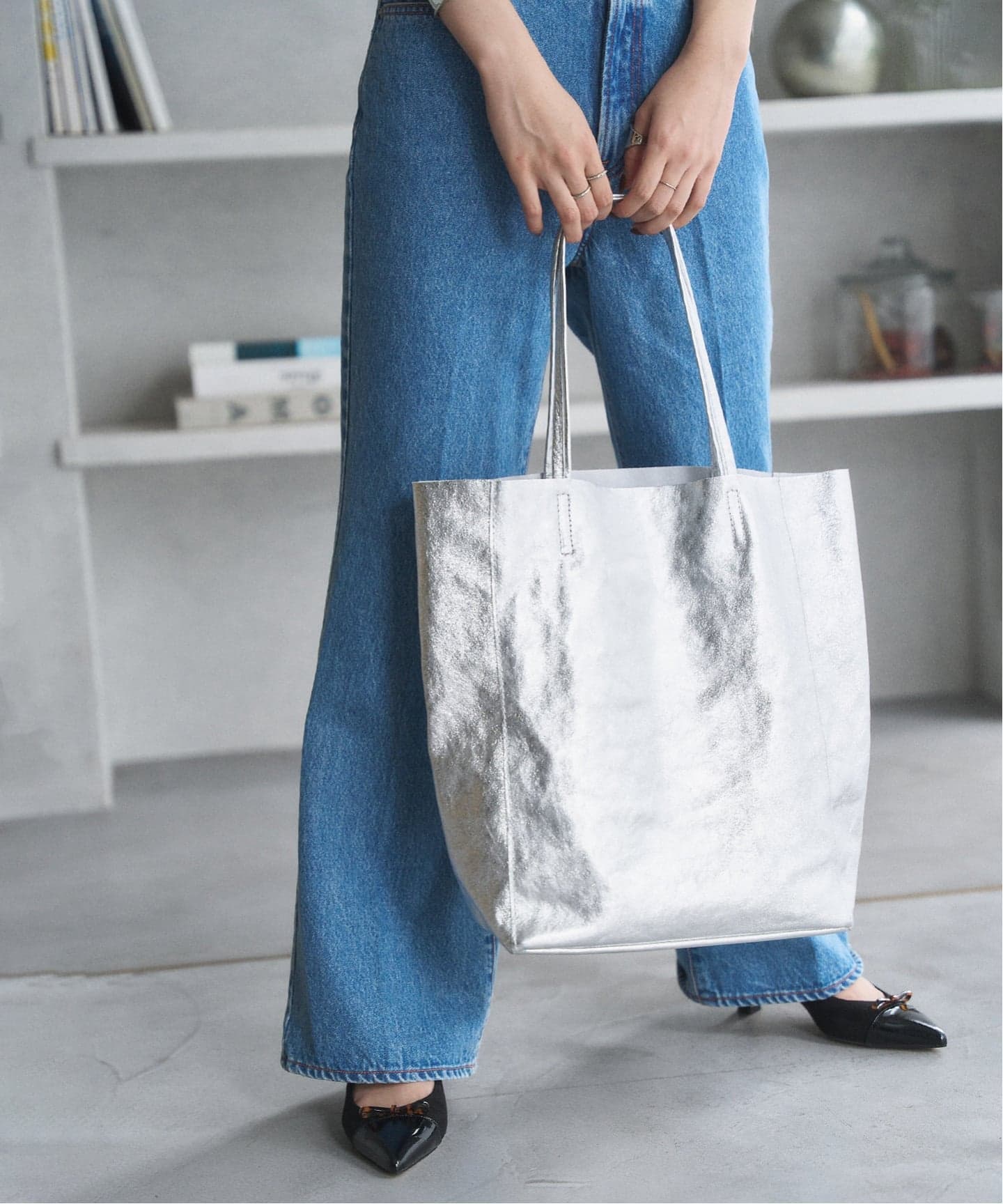 MARLON/マーロン SHOPPER BIG LAMI（トートバッグ）｜LE TALON（ル
