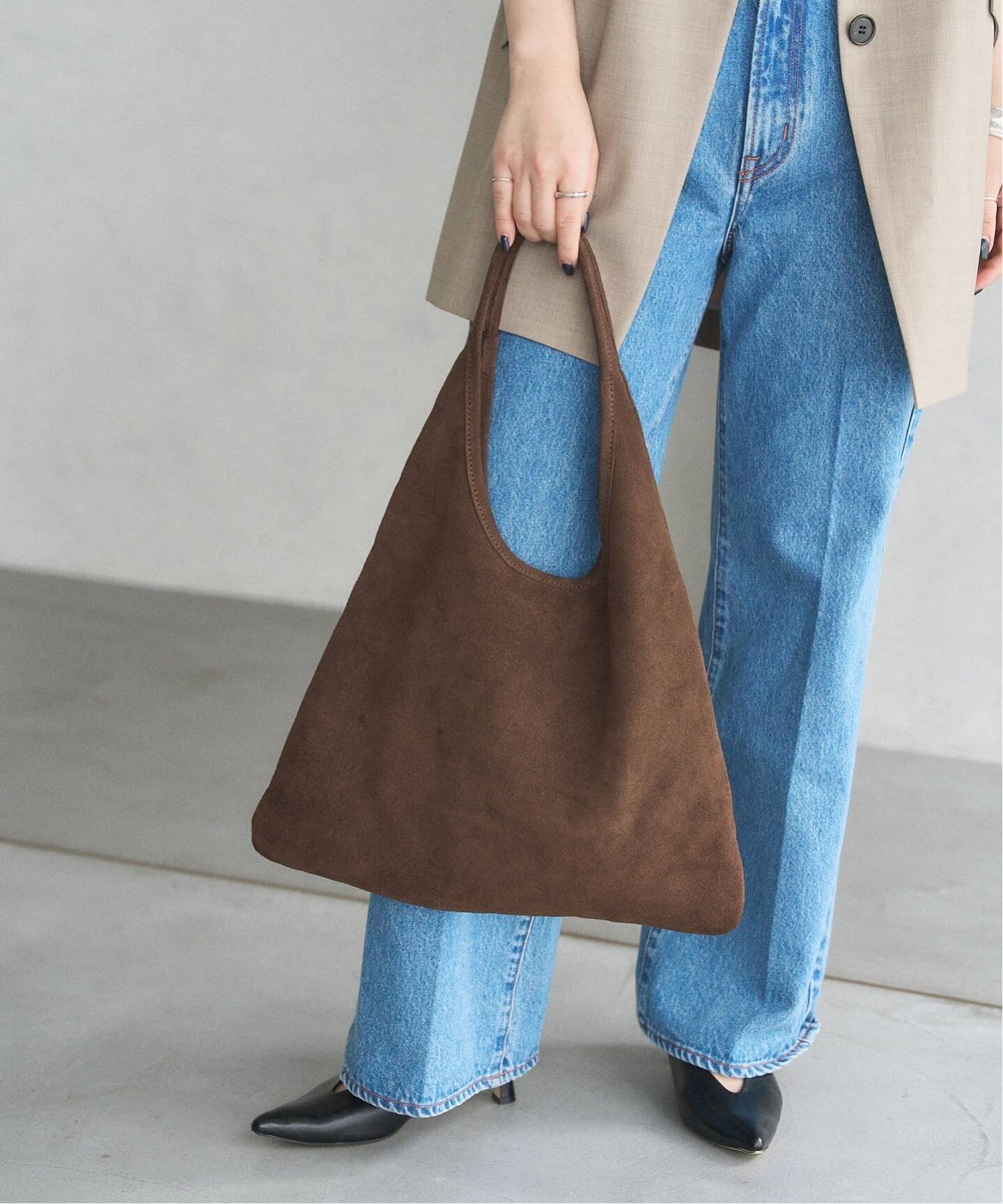 予約》MILOS/ミロス SUEDE TRIANGLE BAG（ショルダーバッグ