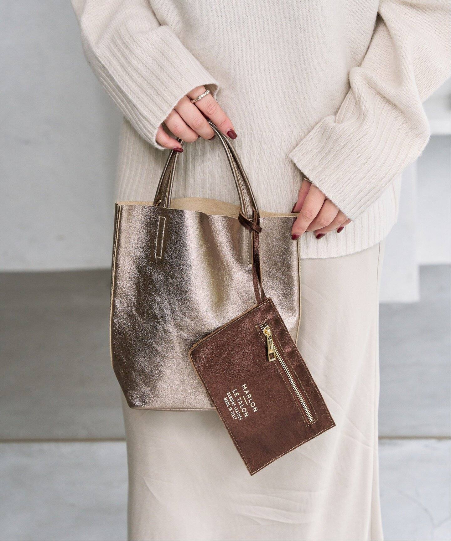 MARLON/マーロン 別注 METALLIC MINI TOTE（トートバッグ）｜LE TALON 