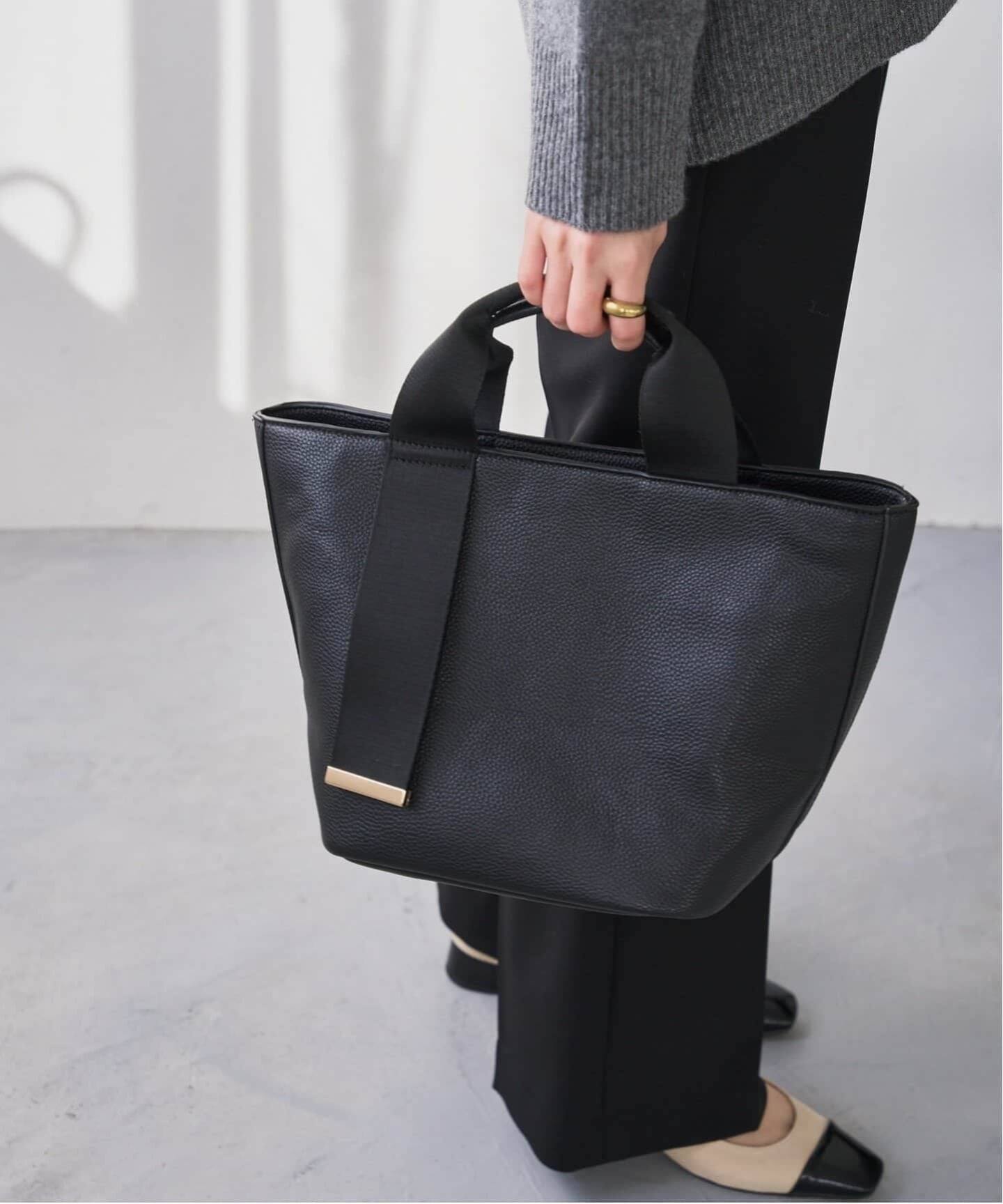LE TALON BELT M ルタロン　トートバッグ 完売品　黒　ベイクルーズ 追加》LE TALON BELT M トート（トートバッグ）｜LE TALON（ル
